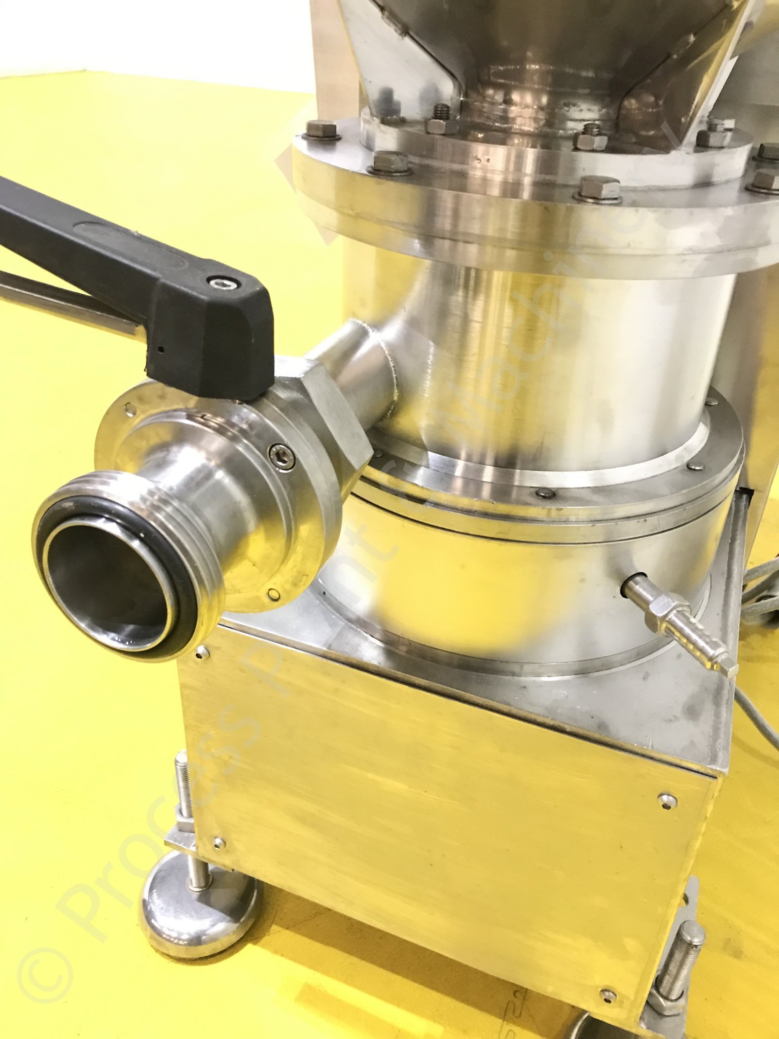 Used 7.5kw Stainless Steel Liquid Powder High Shear Mixer with Infeed