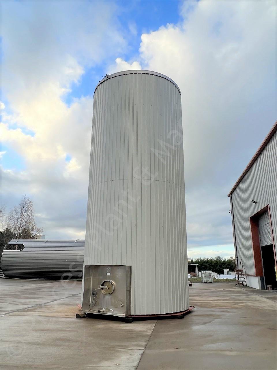 Used 113,000 Ltr Stainless Steel Insulated & Clad Liquid Storage Silo ...