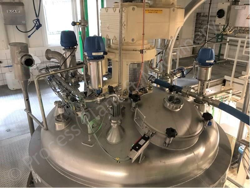 Used 6,500 Ltr Ystral Jacketed Process Tank with Scraped Surface Mixer