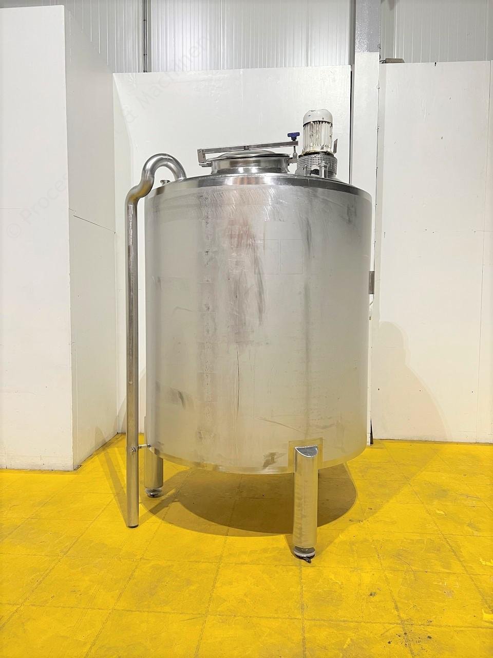 Used 2,000 Ltr 316 Grade Stainless Steel Tank with Internal Heating