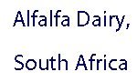 alfalfa dairy south africa