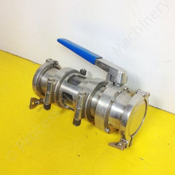 3 inch Inline Manual Butterfly Valve with Sight Glass