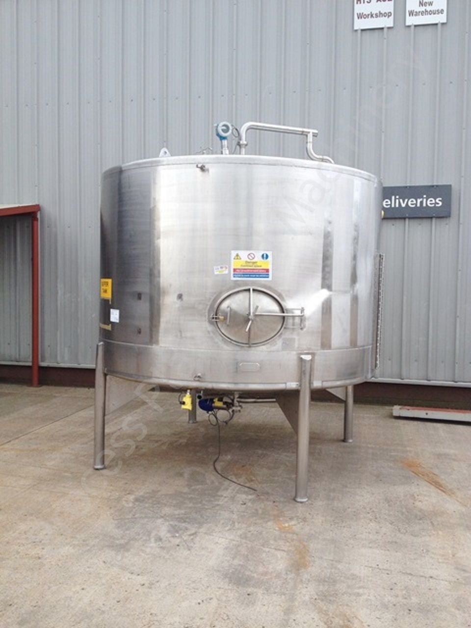 8,000 Ltr Giusti Stainless Steel Holding Tank | Process Plant ...