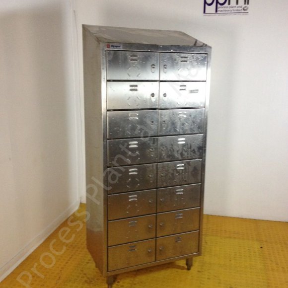 Stainless Steel Multi-Tier Lockers (Nest of 2)