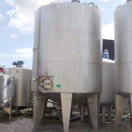 ~25,000 Ltr Stainless Steel Insulated Tank with Top-Mounted Paddle Mixer