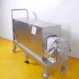 18.5kw 4 inch MAL Pumps Stainless Steel Positive Lobe Pump on Mobile Trolley