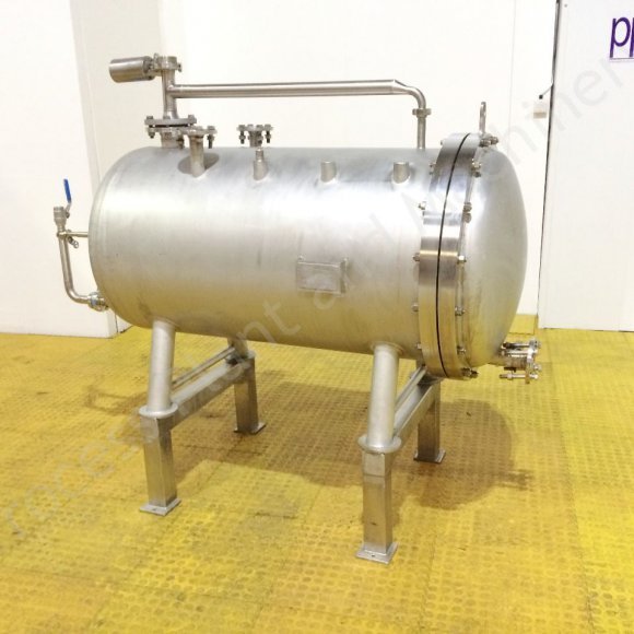 ~600 Ltr Stainless Steel Horizontal Holding Tank