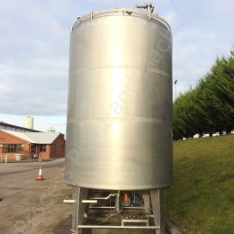 13,000 Ltr Stainless Steel Insulated Tank with Top-Mounted Paddle Mixer