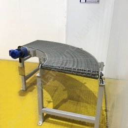 90deg Bend Modular Plastic Belt Driven Conveyor