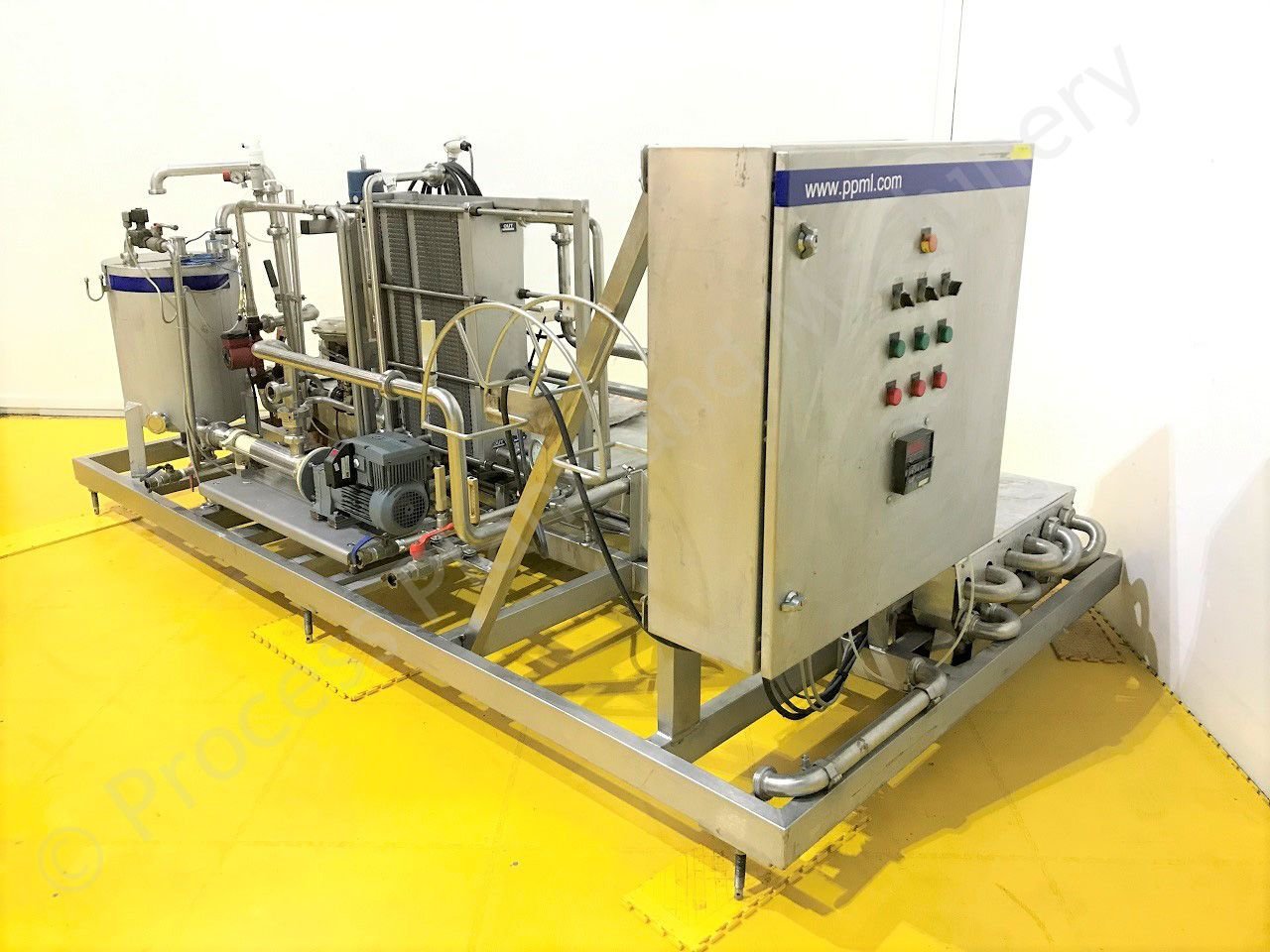 Used 500 LPH Skid Mounted Milk Pasteuriser Plant|PPM Ltd