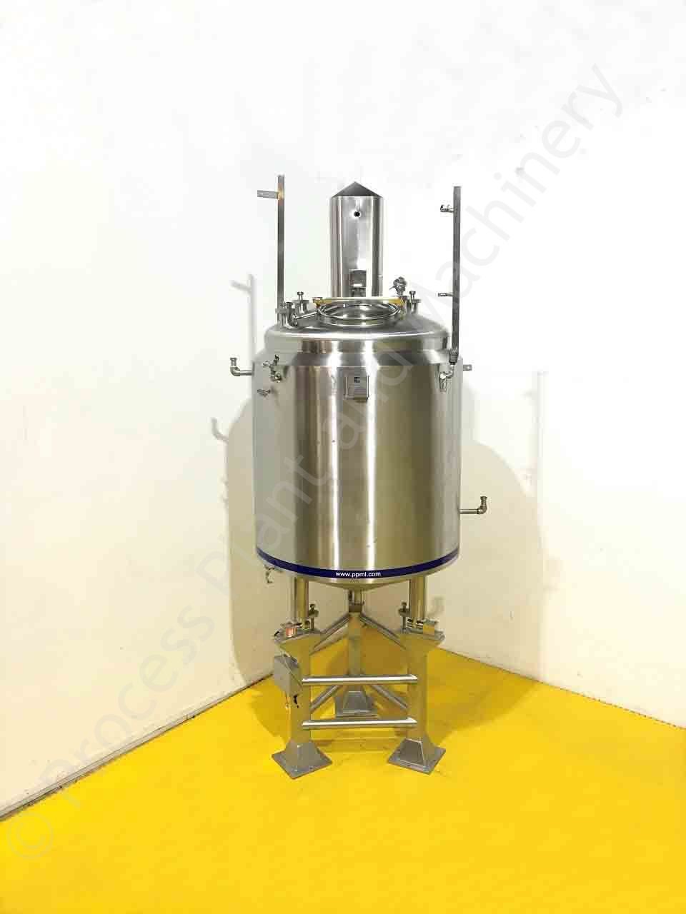 Used 1,000 Ltr 316 Grade SS Jacketed Tank with Full-Sweep Scraped ...