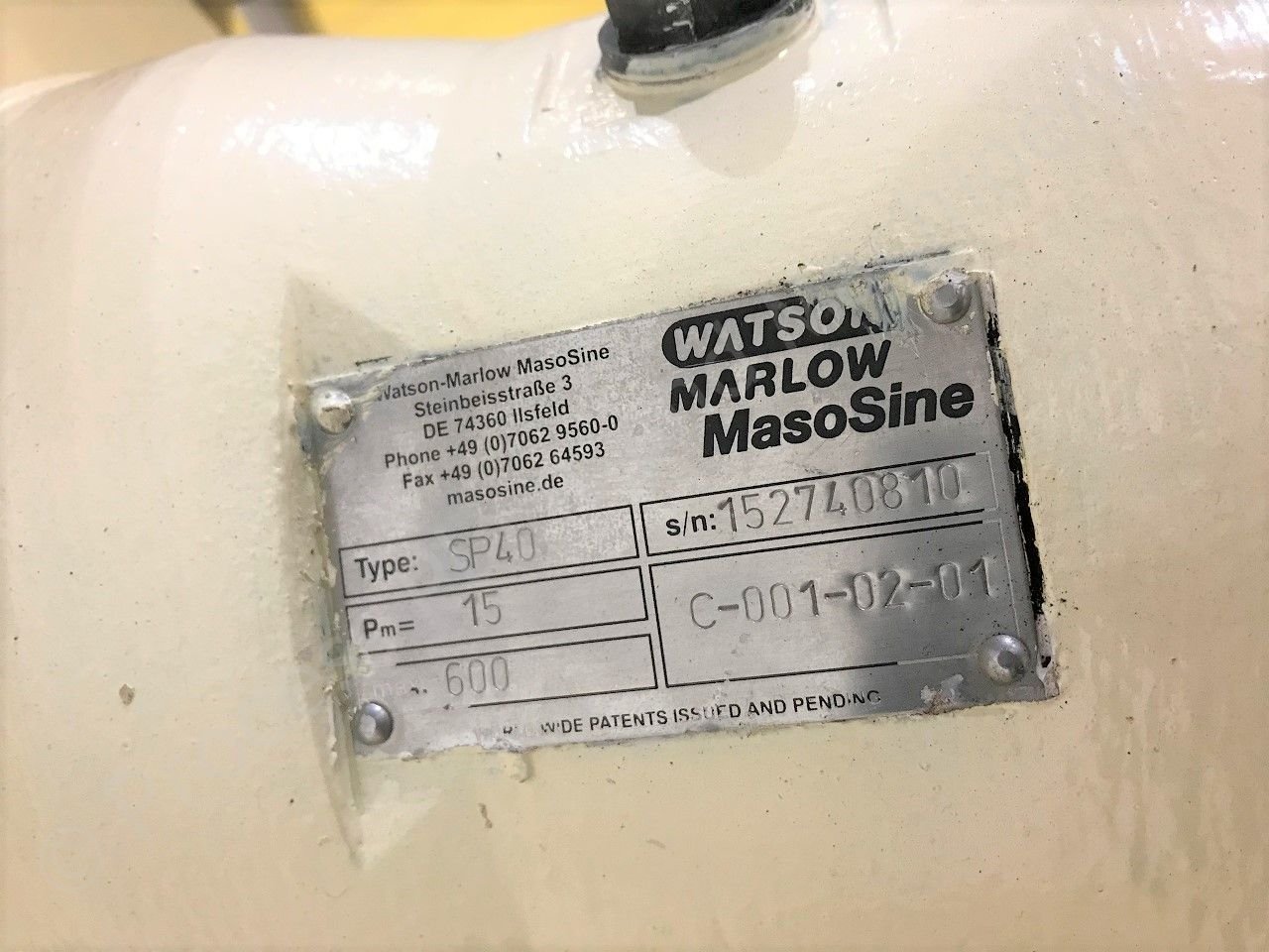 Used 11kw 4 inch MasoSine SP 40 Sine Pump | Process Plant & Machinery Ltd