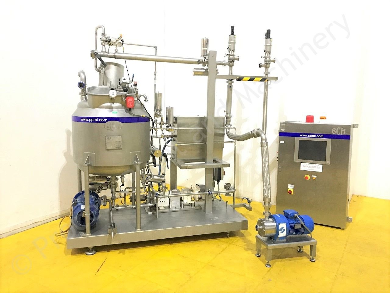 Used 150 Ltr BCH Jacketed Mixing System with Silverson Inline High ...